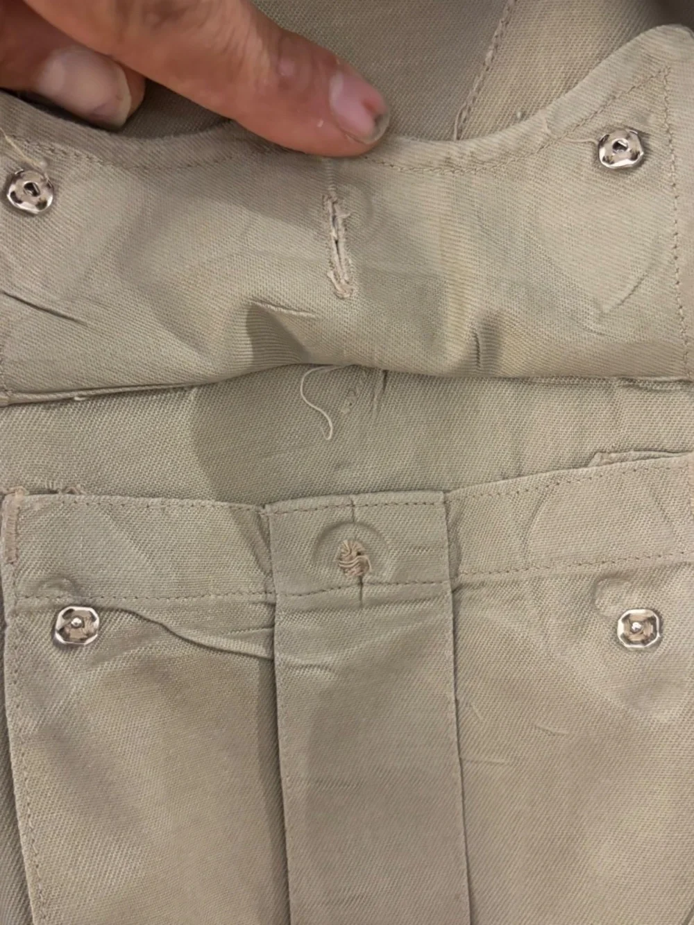 Vintage 1950s USAF US Air Force Khaki Safari Field Jacket